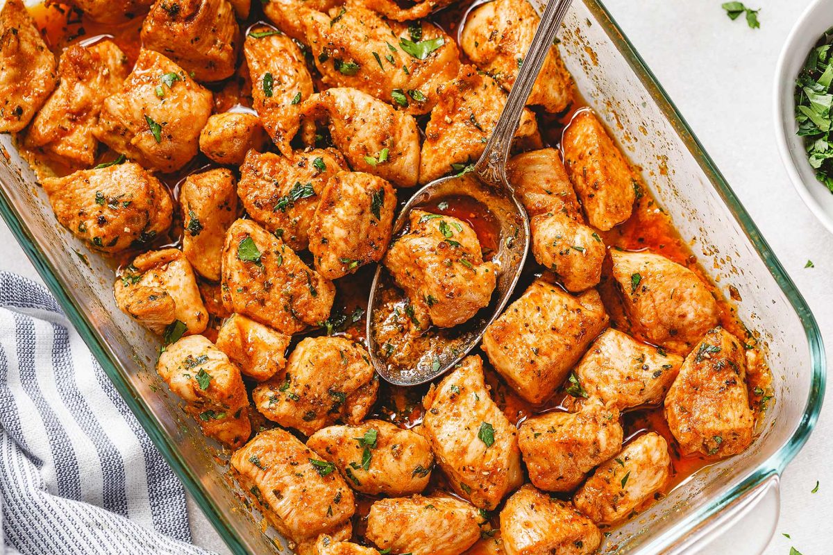 Easy Oven Baked Chicken Bites