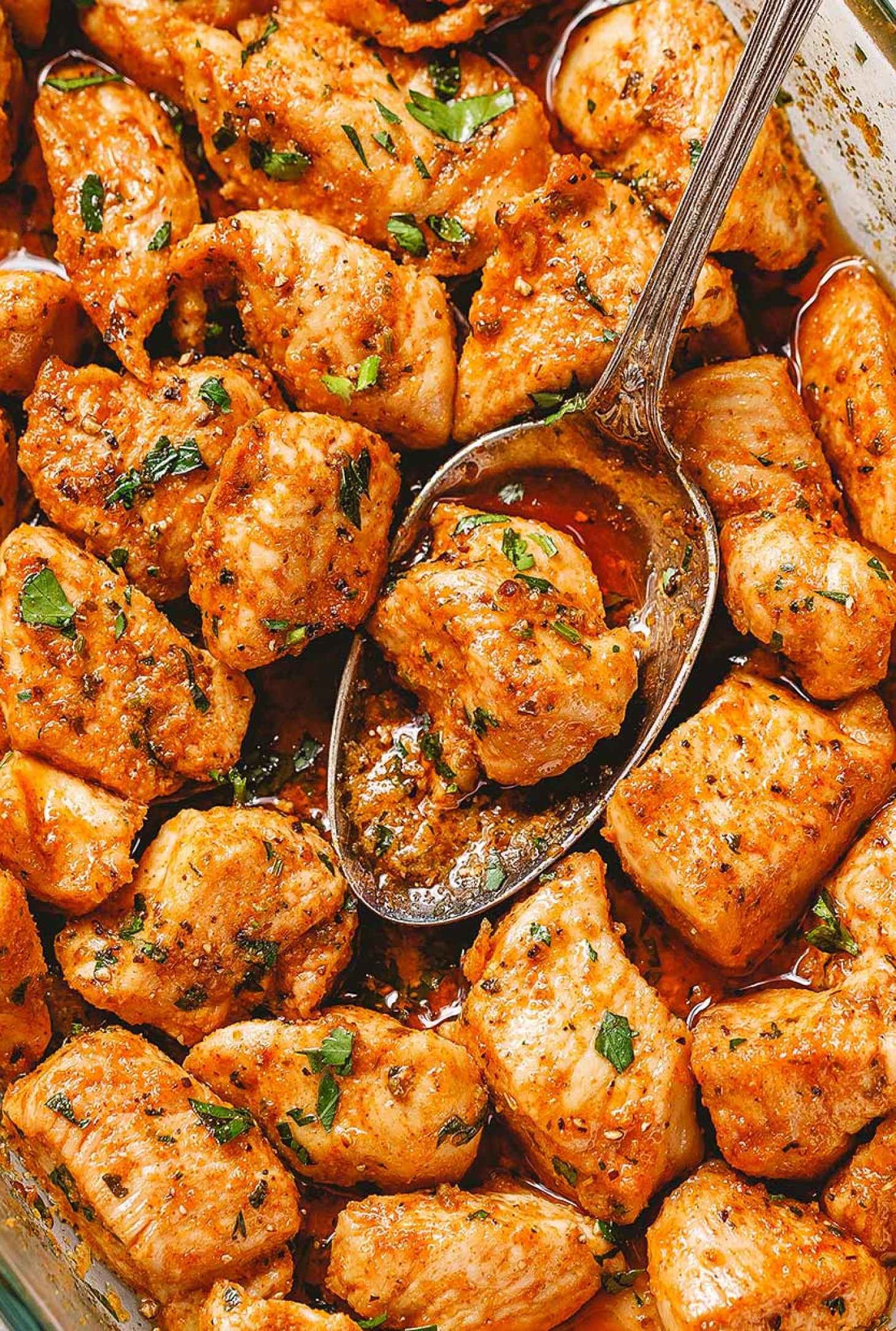 Oven Baked Chicken Bites - #recipe by #eatwell101 - https://www.eatwell101.com/oven-baked-chicken-bites-recipe
