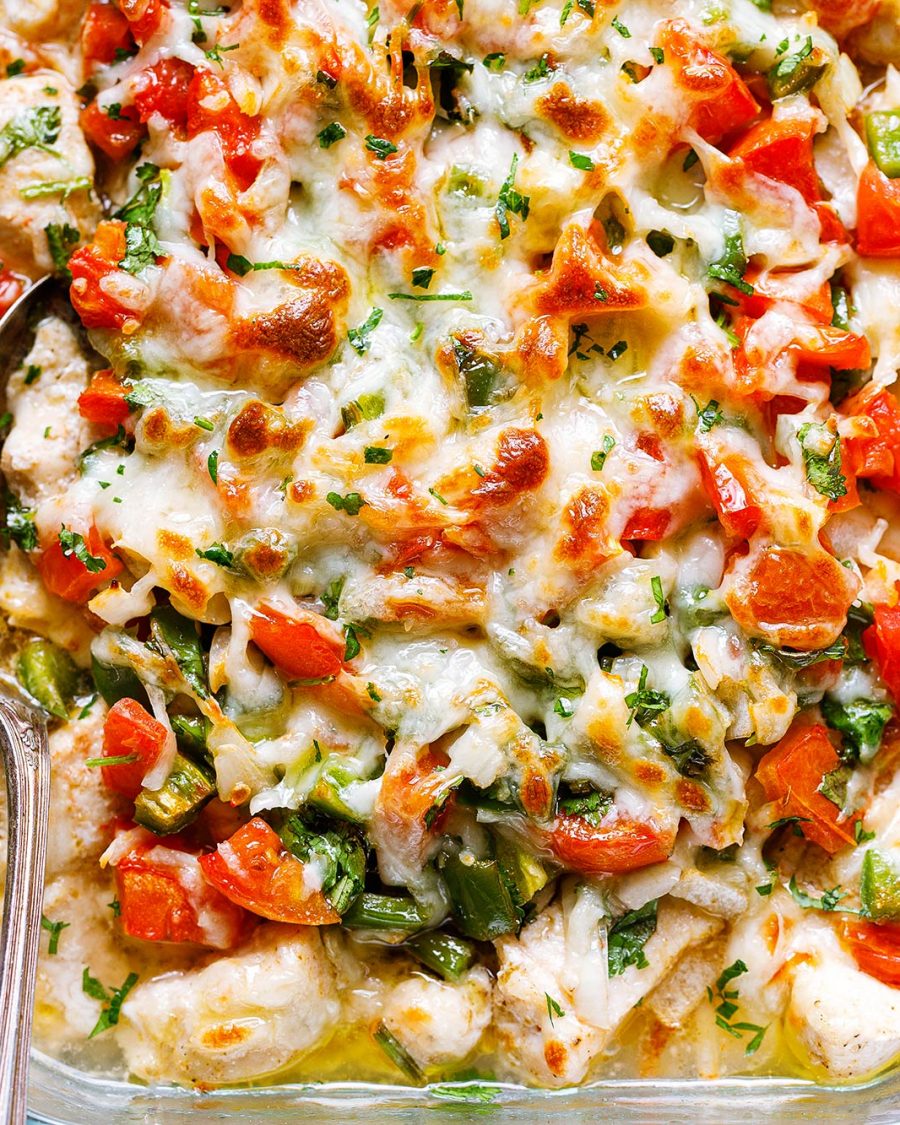 Salsa Fresca Chicken Bake - #recipe by #eatwell101 - https://www.eatwell101.com/salsa-fresca-chicken-bake-recipe