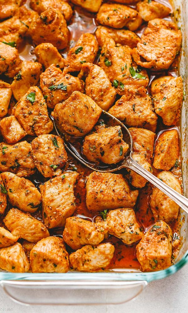 Easy Oven Baked Chicken Bites