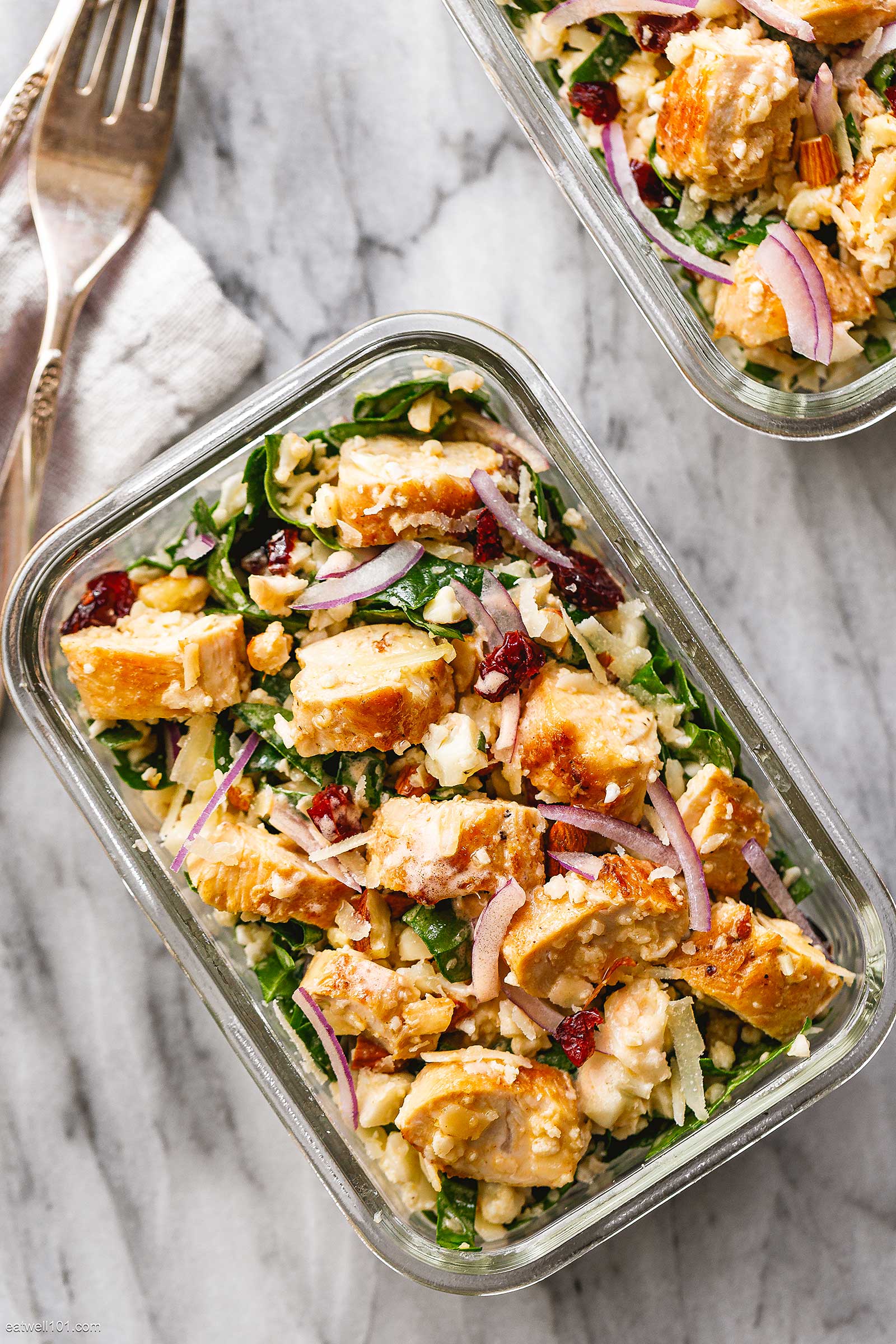 meal-prep-chicken-spinach-cauliflower-salad-recipe-chicken-meal-prep