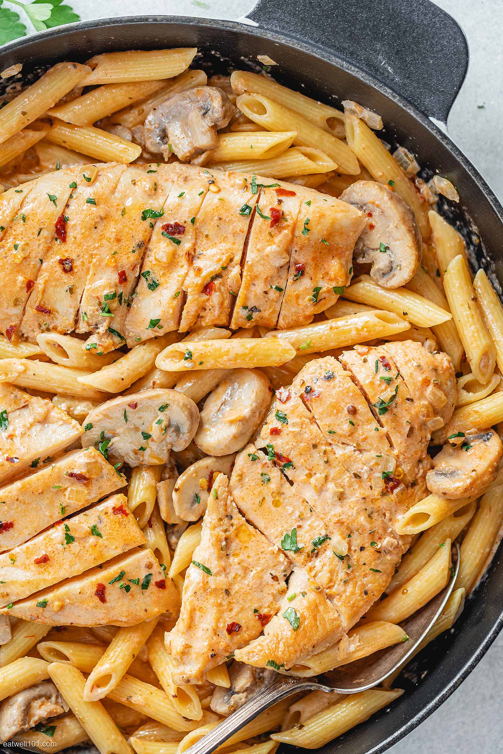 chicken pasta skillet meal