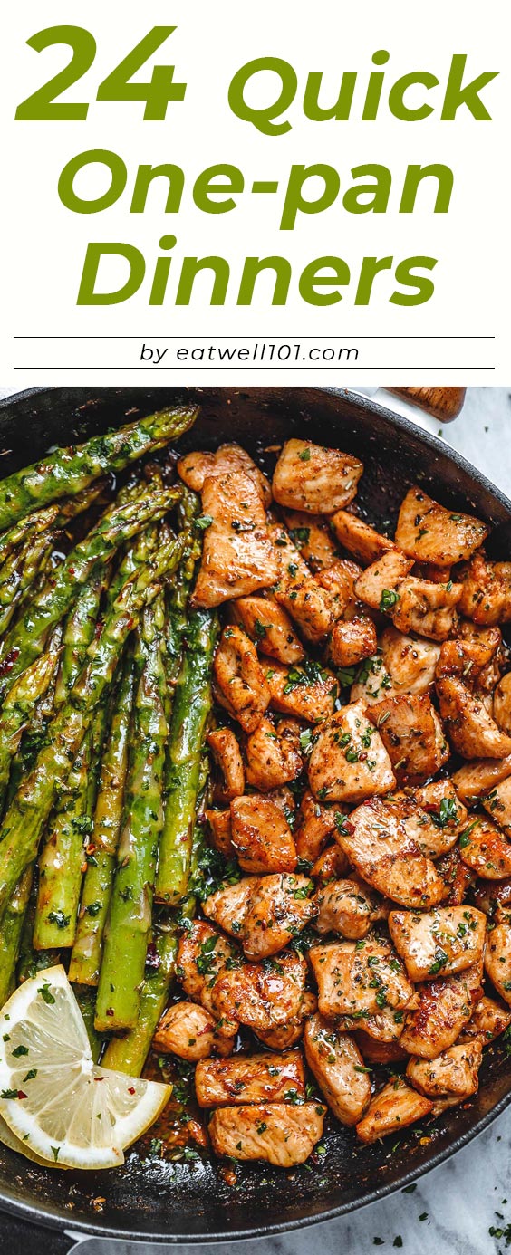 Quick One-Pan Dinners - #onepan #dinner #eatwell101 #recipes - If you are looking to add variety to your meals, these one-pan dinners will make your life easy.