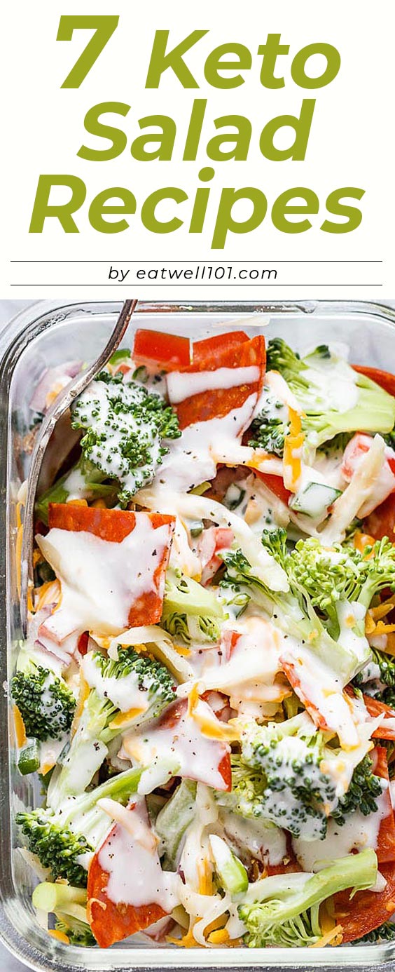 Keto Salad Recipes - #keto #salad #recipes #eatwell101 - Let these easy keto salad recipes below inspire you to find new and exciting ways to enjoy a healthy lunch.