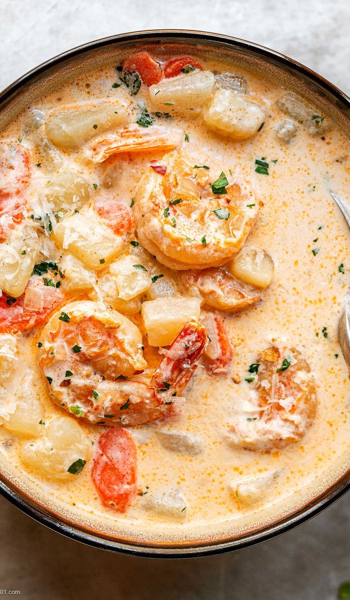 Instant Pot Creamy Shrimp Soup