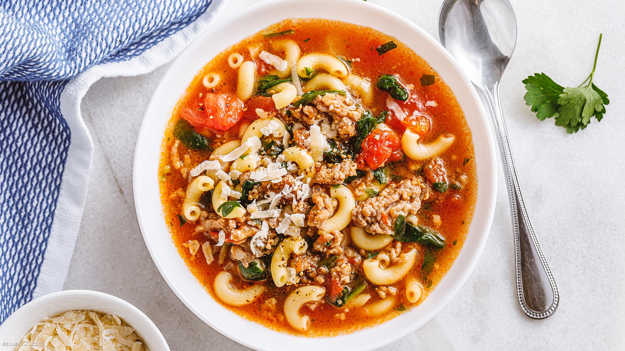 Italian Sausage Tomato Pasta Soup {Instant Pot}