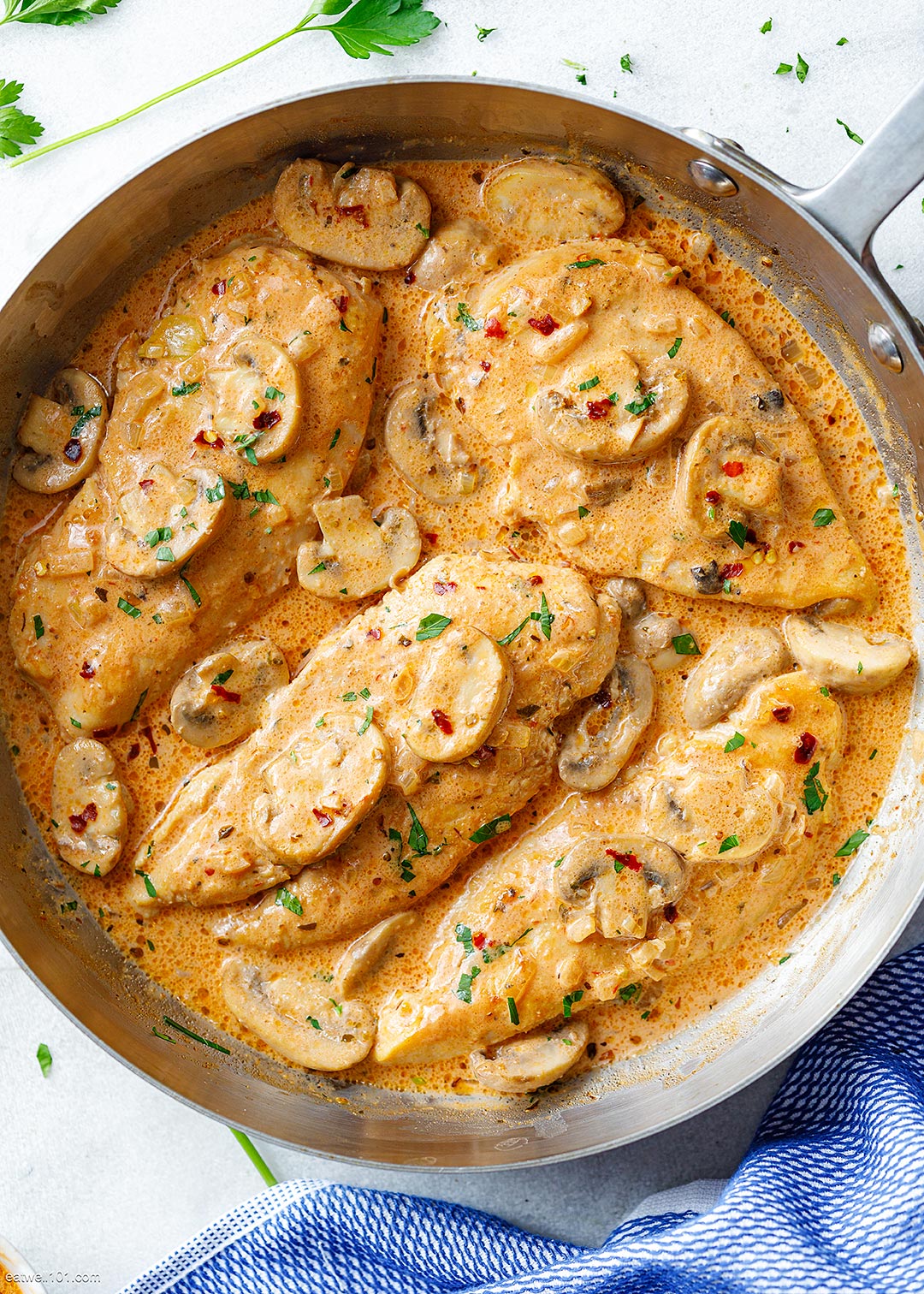 Creamy Parmesan Mushroom Chicken