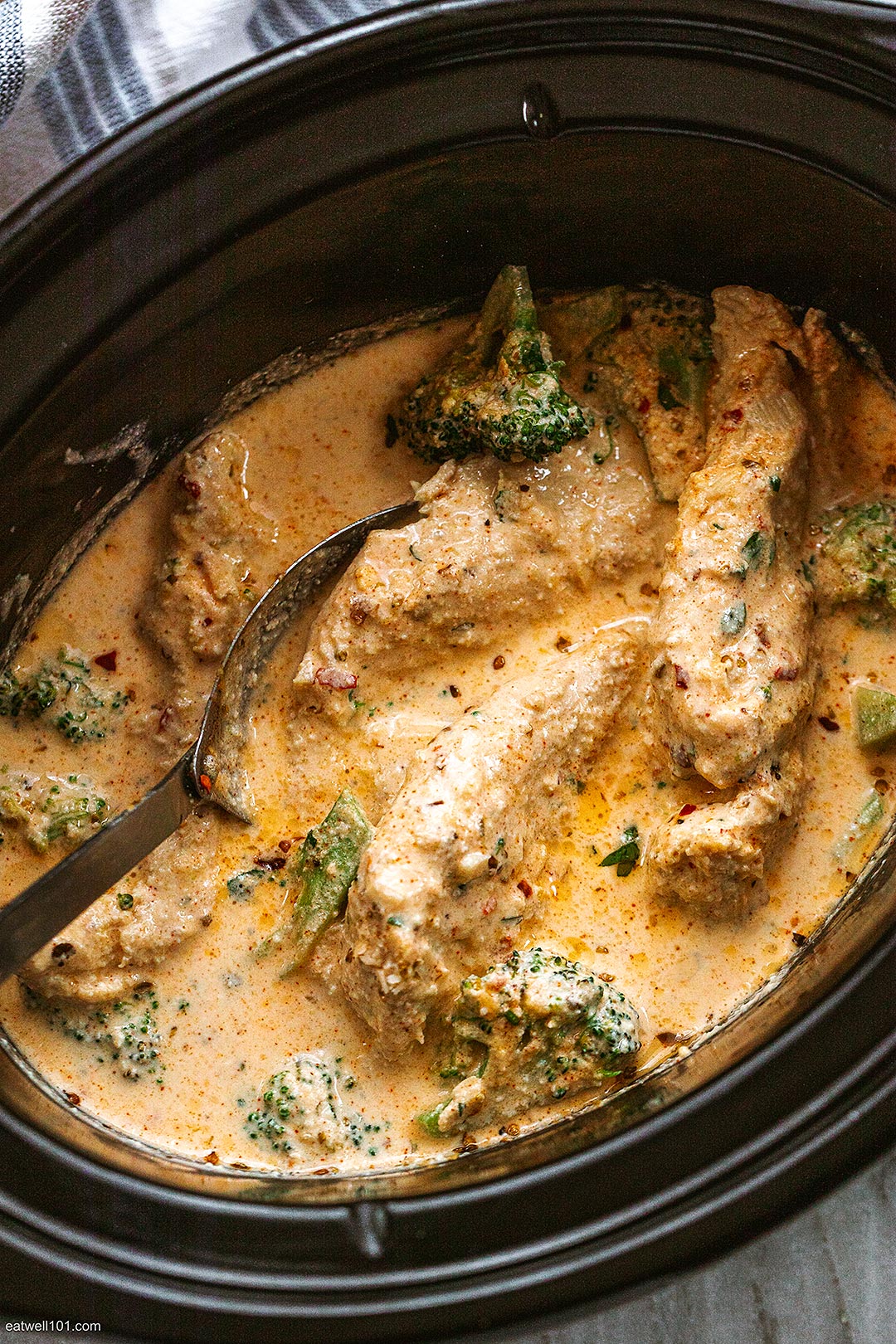 Slow Cooker Garlic Chicken Alfredo with Broccoli – Slow Cooker Chicken ...