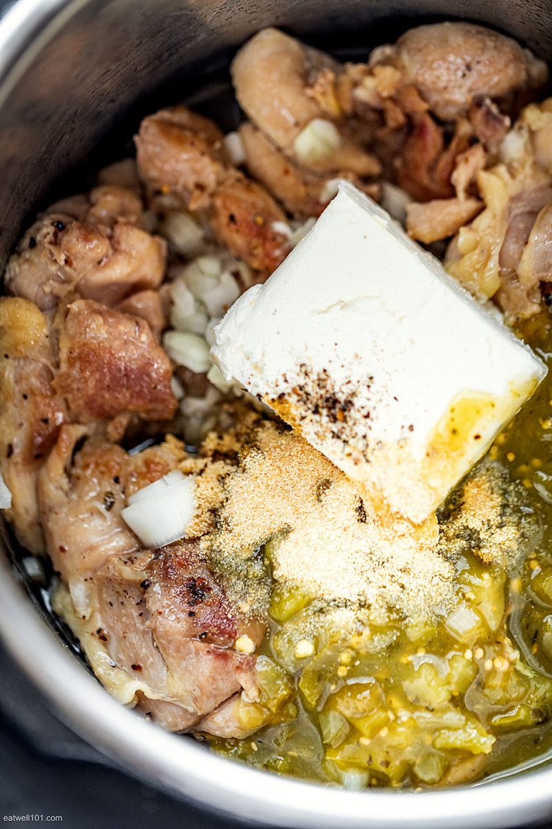 Instant Pot Keto Green Chile Chicken with Cream Cheese Instant Pot