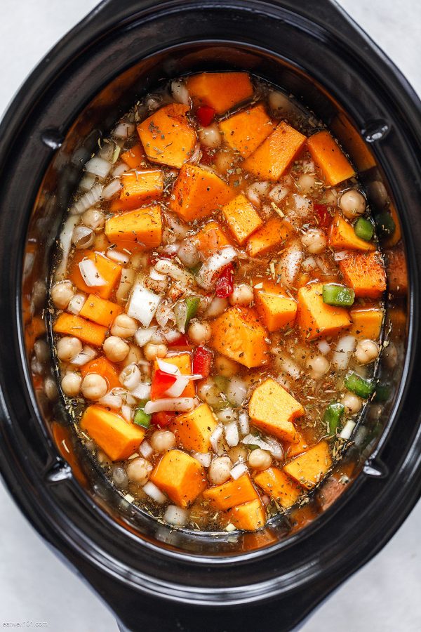 Crockpot Chickpea Butternut Soup