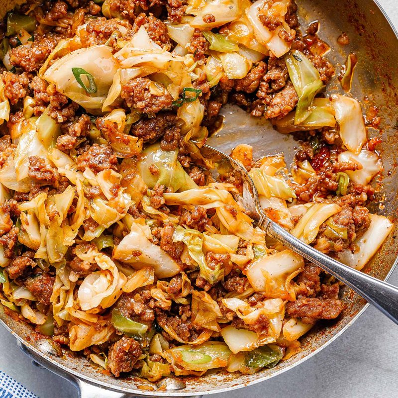 Fried Cabbage Recipe with Sausage – Fried Cabbage Recipe — Eatwell101