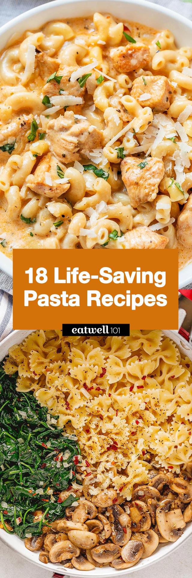 Easy Pasta Recipes - #pasta #dinner #recipes #eatwell101 - These easy pasta dinner recipes will make planning your weeknight dinners so simple! 
