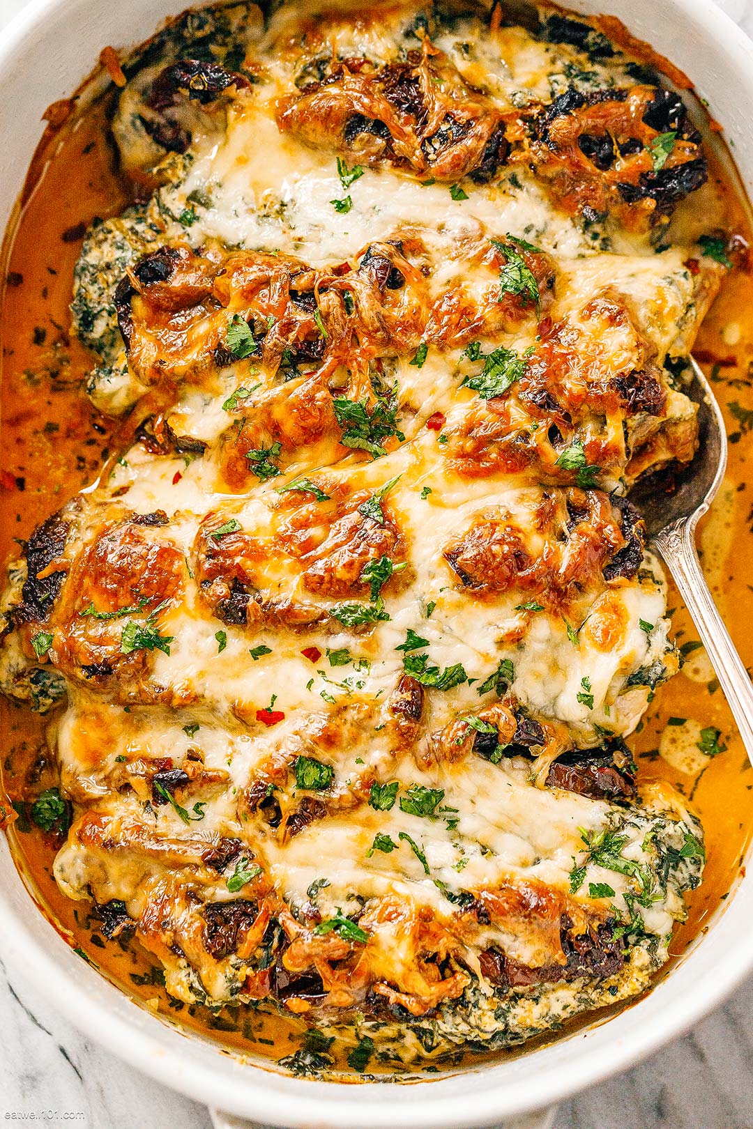 Baked Tuscan Chicken Casserole