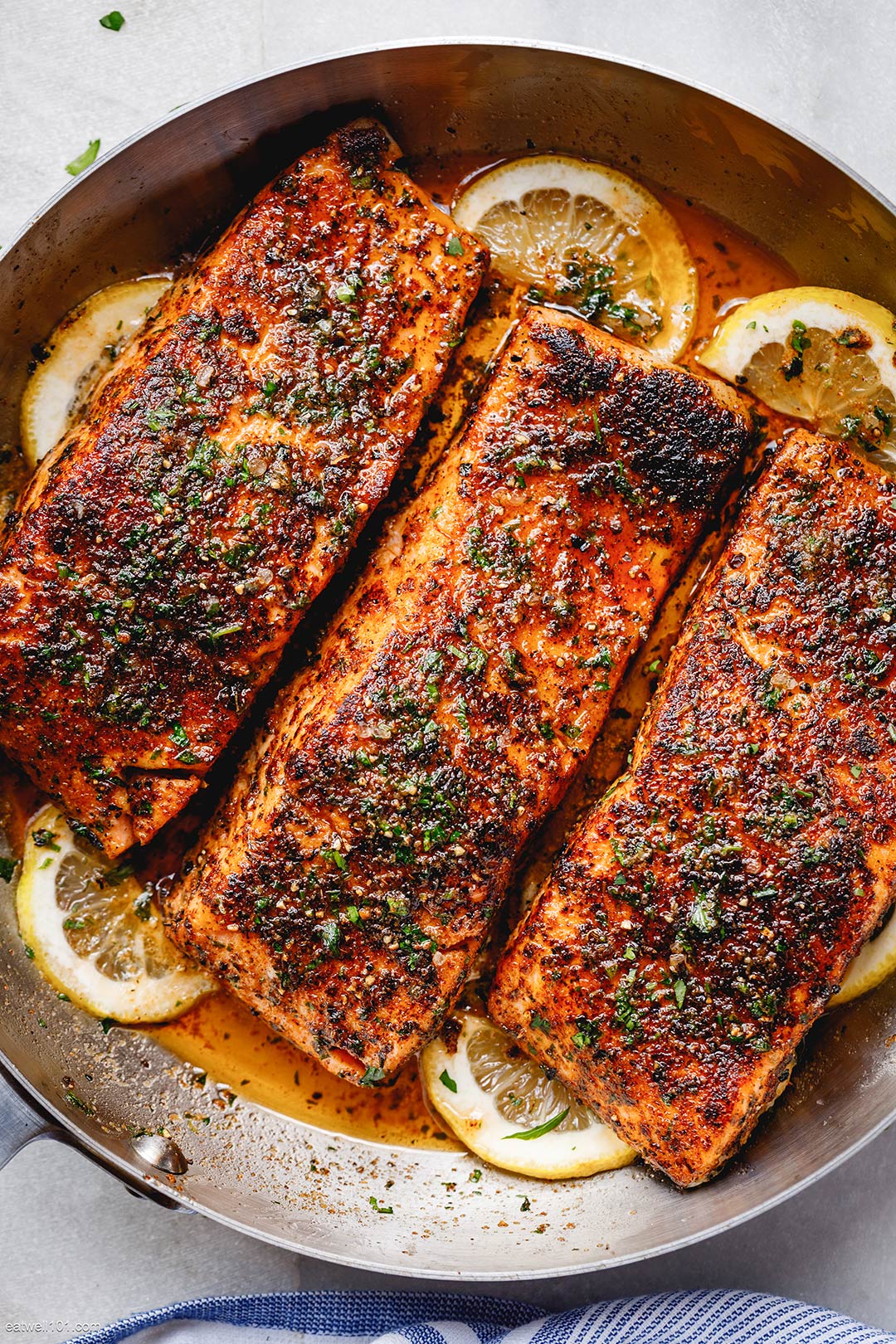 Blackened Salmon with Lemon Butter Sauce 2