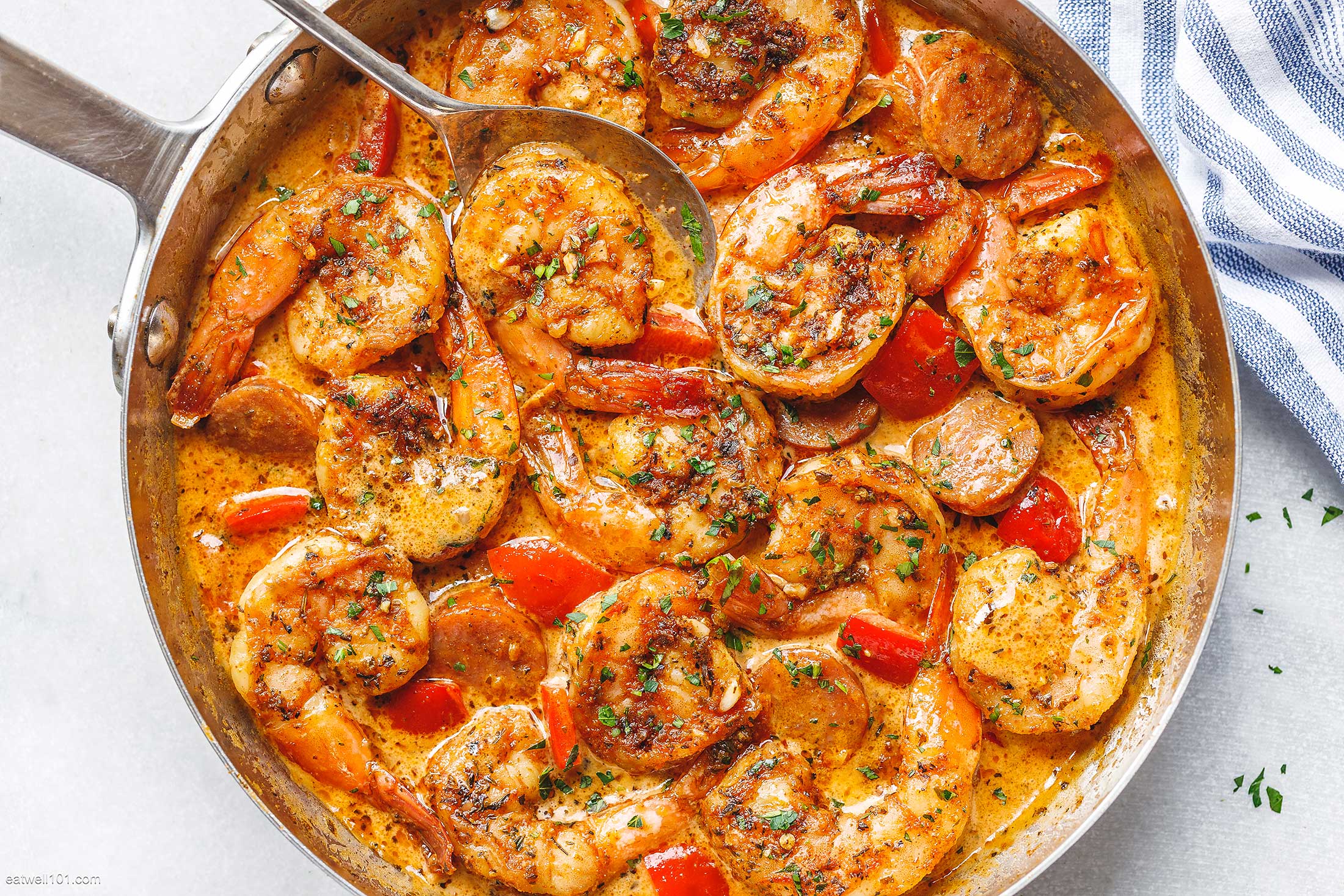 Creamy Cajun Shrimp with Sausage