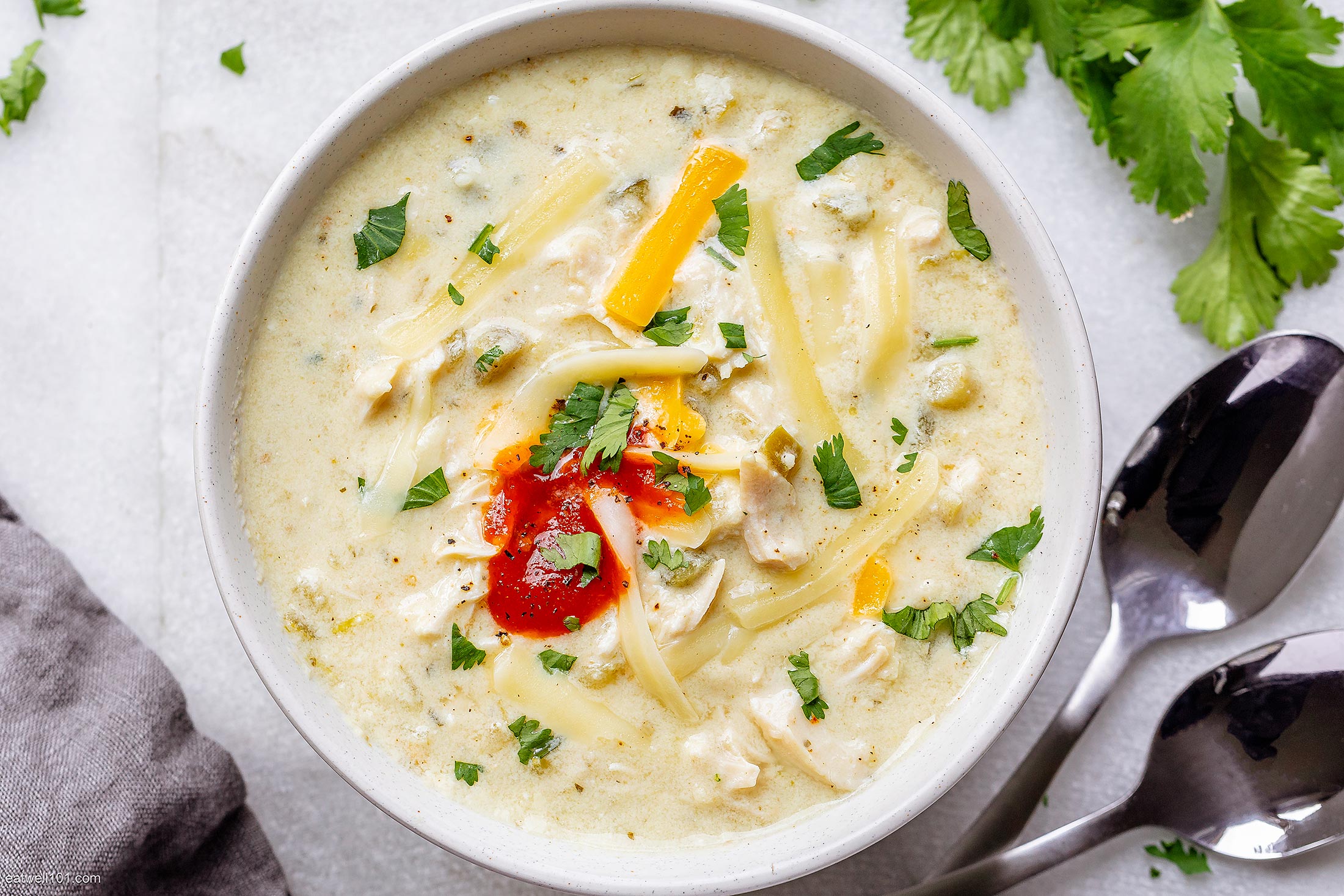 Green Enchilada Chicken Soup (Crockpot)