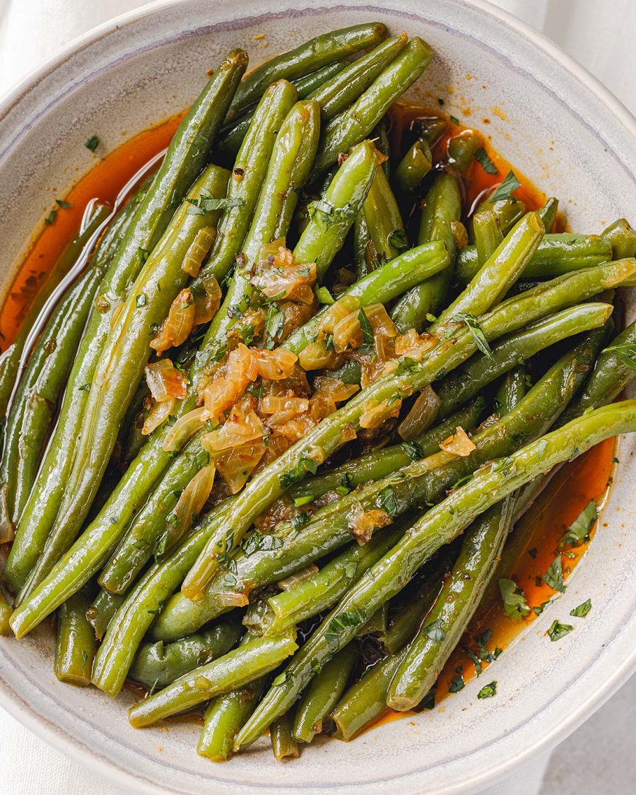 Instant Pot Lemon Garlic Butter Green Beans - #recipe by #eatwell101 - https://www.eatwell101.com/instant-pot-green-beans-recipe