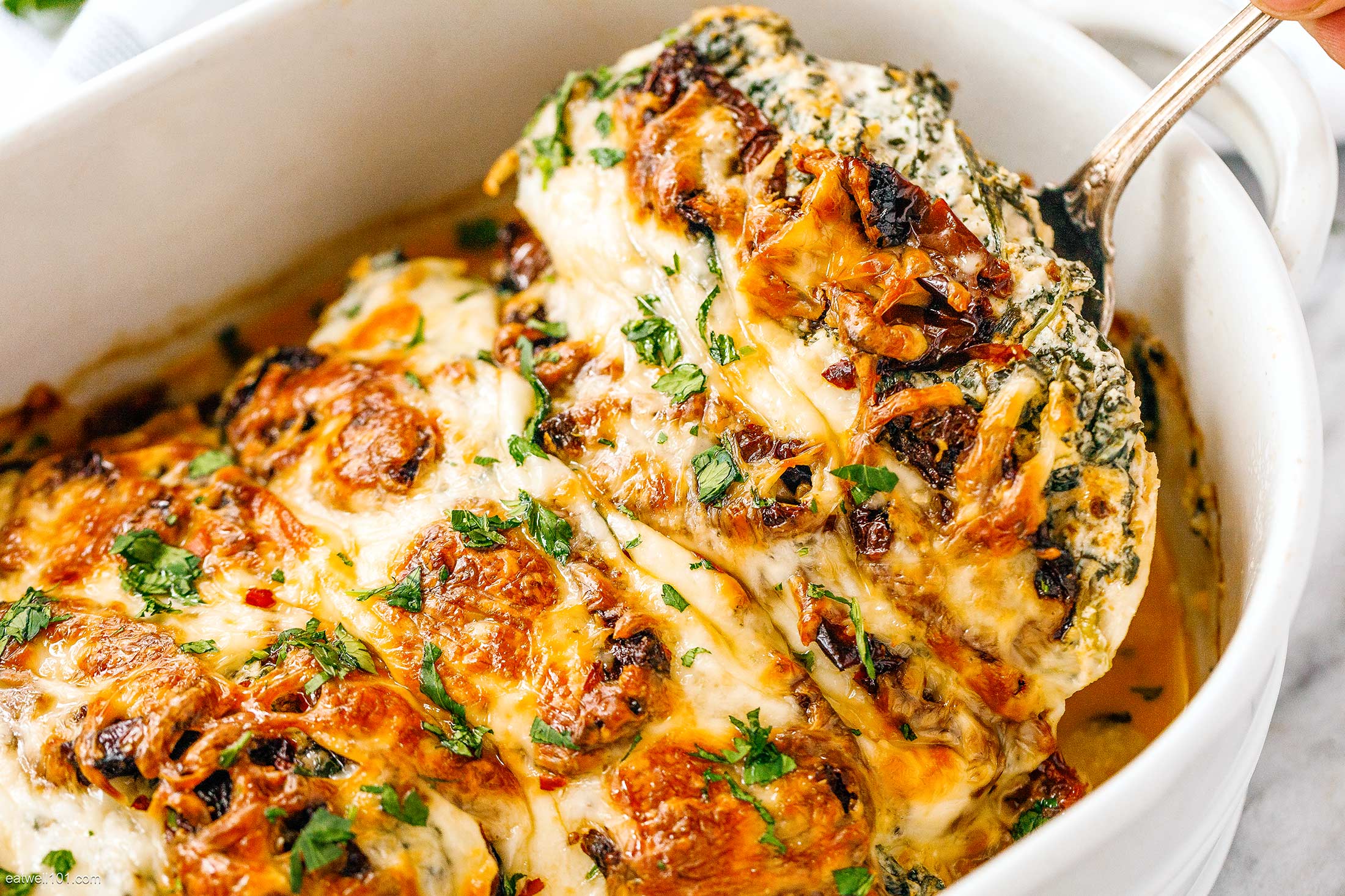 Baked Tuscan Chicken Casserole