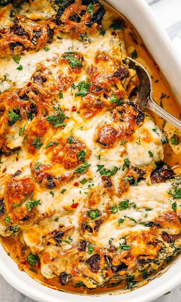 Baked Tuscan Chicken Casserole