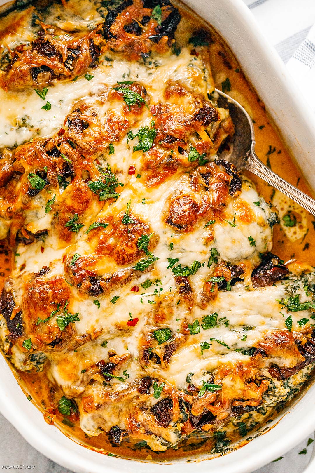 Baked Tuscan Chicken Casserole -Christmas Casserole Recipes