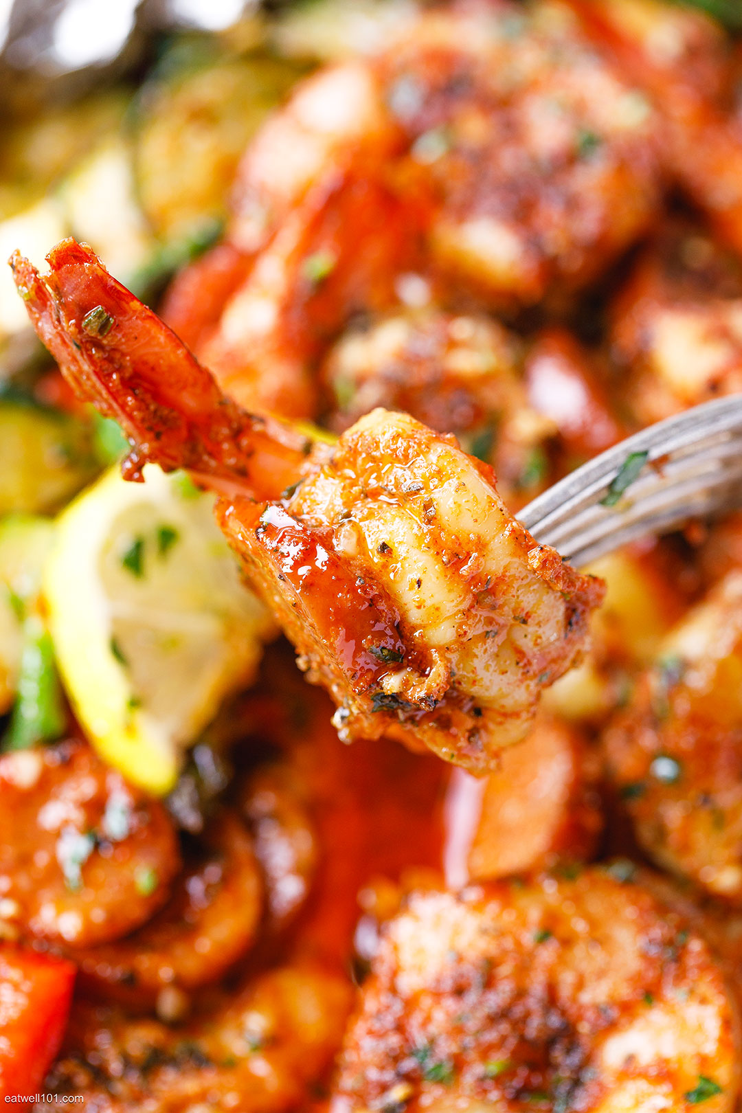 Cajun Shrimp and Sausage Vegetable Foil Packs 2