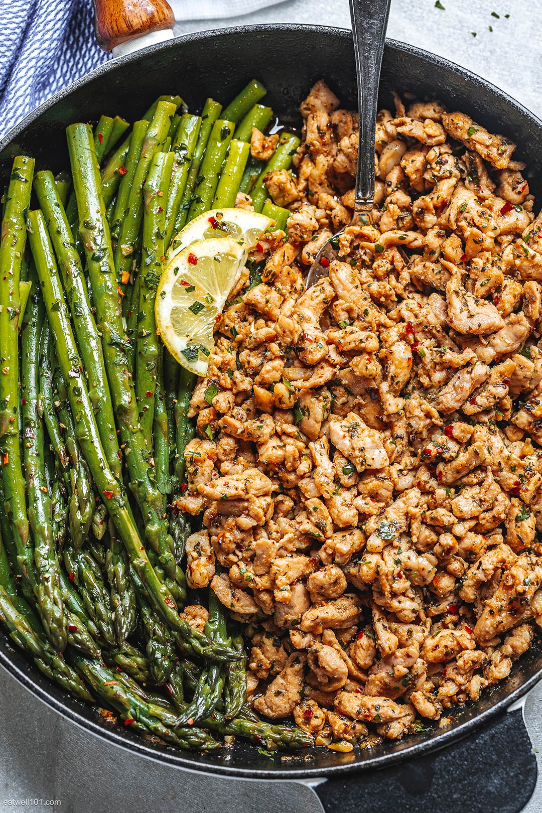 Diced Pork Asparagus recipe 1