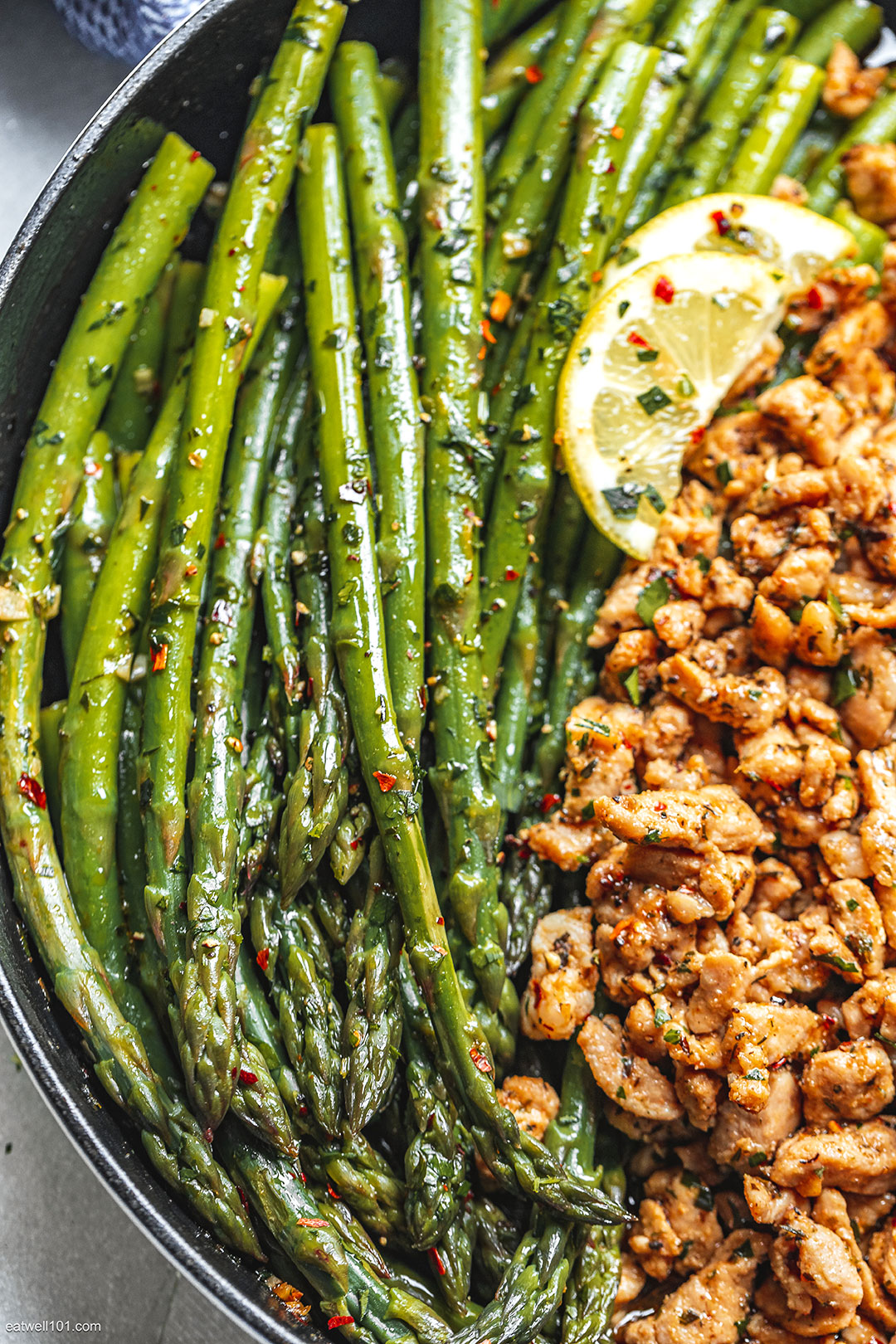 Diced Pork Asparagus recipe