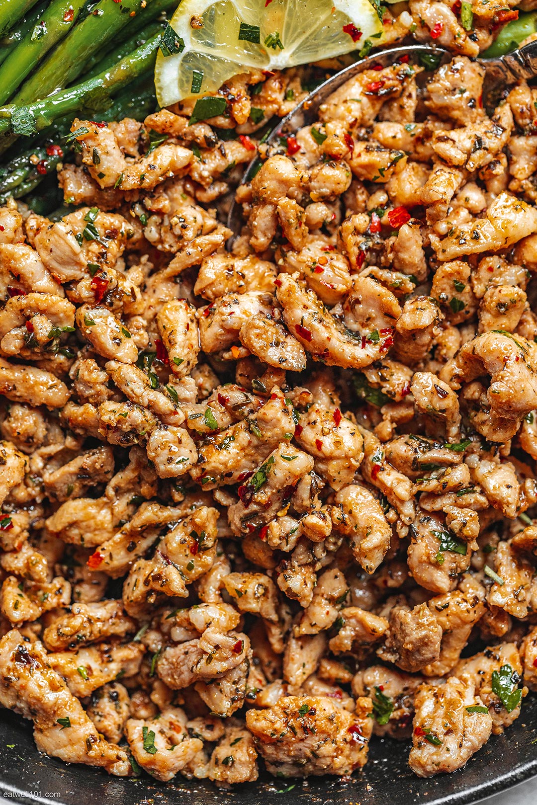 Diced Pork and Asparagus recipe 1