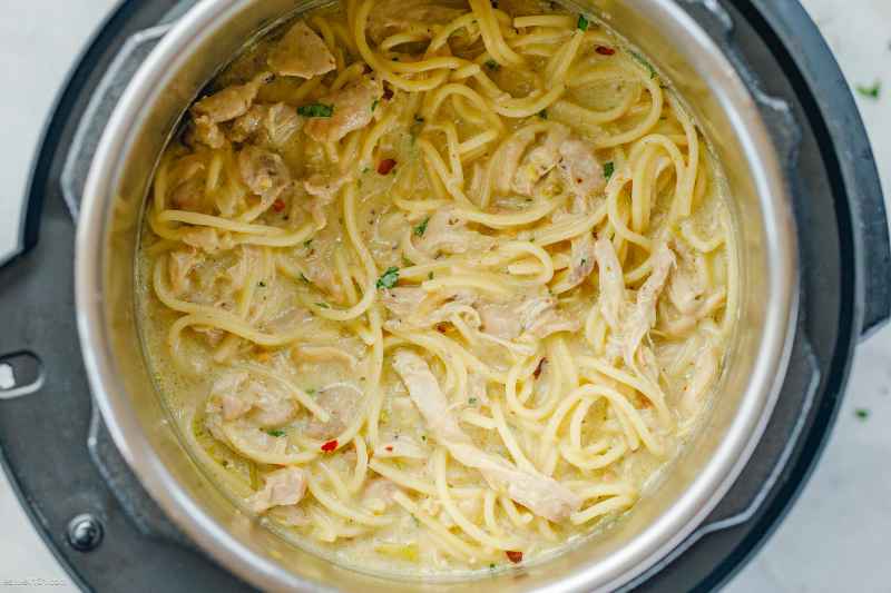 Instant Pot Creamy Chicken Noodles