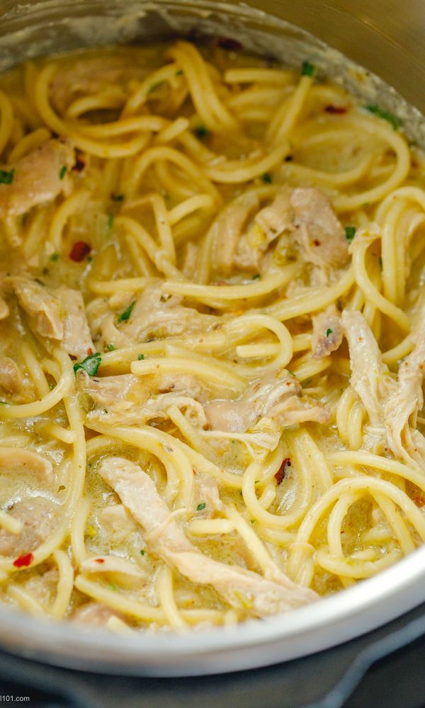 Instant Pot Creamy Chicken Noodles