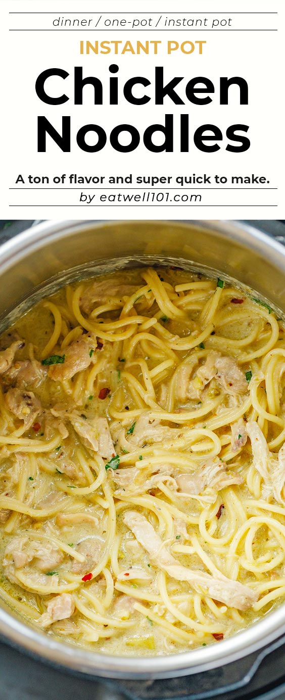 Instant Pot Chicken Pasta Recipe - #instantPot #chicken #pasta #recipe #eatwell101 - This Instant Pot chicken pasta is both filling and yummy, perfect for a weeknight dinner everyone will enjoy!