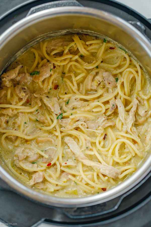 Instant Pot Creamy Chicken Noodles