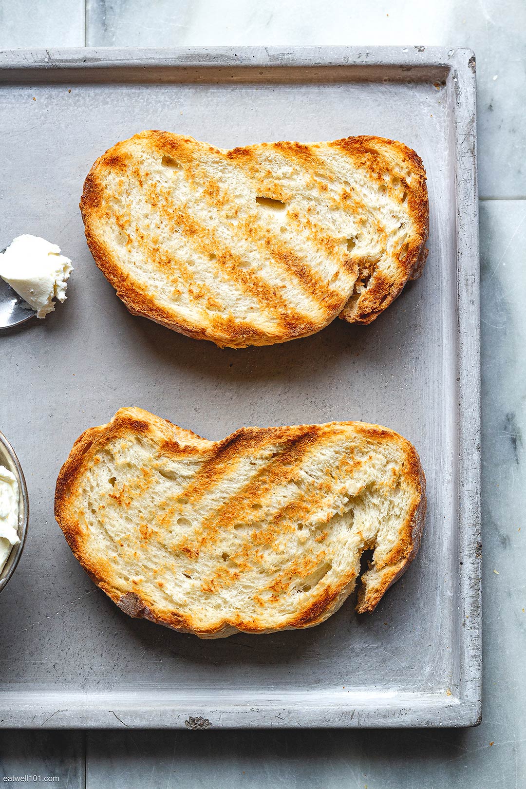 Whipped Cream Cheese Toasts with Smoked Salmon 3