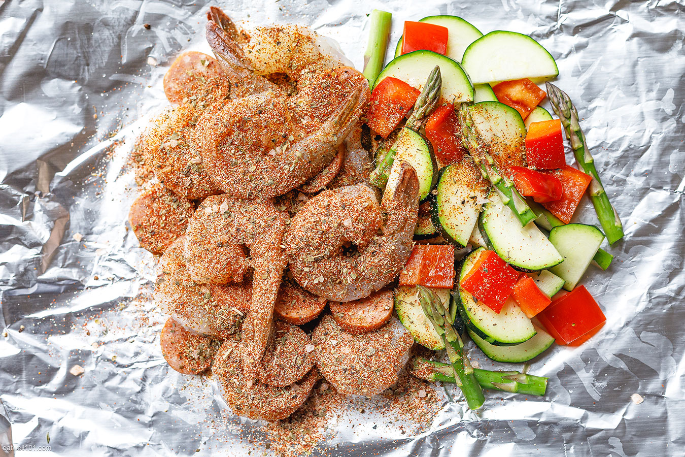 foil packets shrimp and sausage recipe