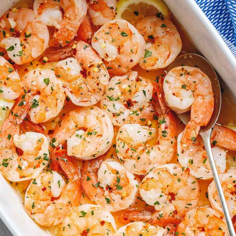 Baked Shrimp Recipe with Lemon Garlic Butter Sauce – Oven-Baked Shrimp ...