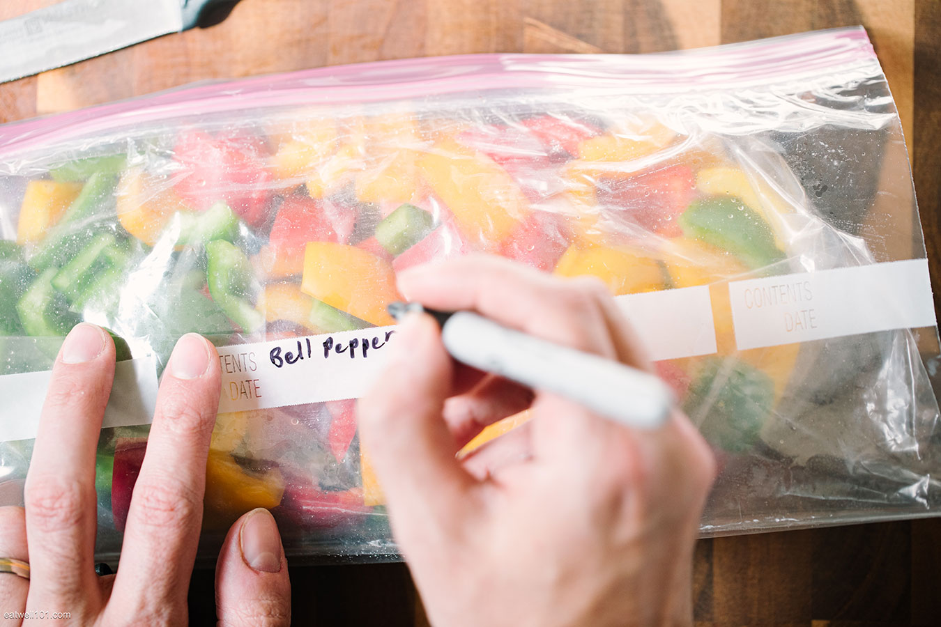 how to freeze bell peppers