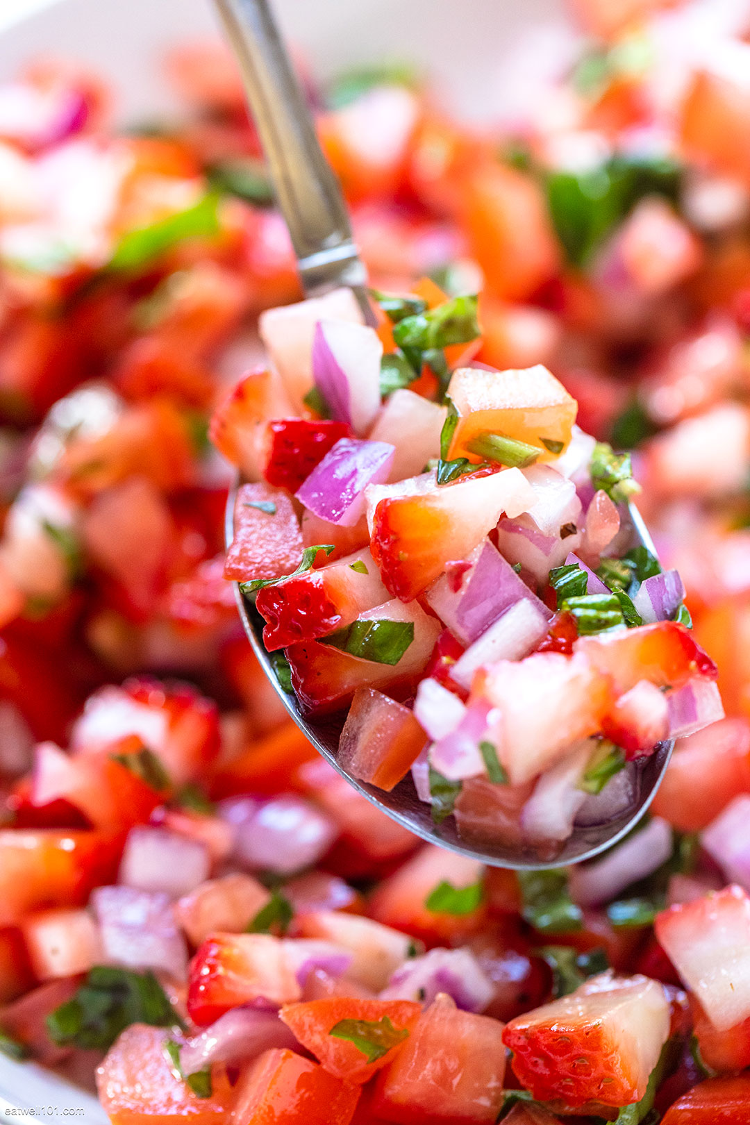 Tomato Basil Strawberry Salsa recipe 4