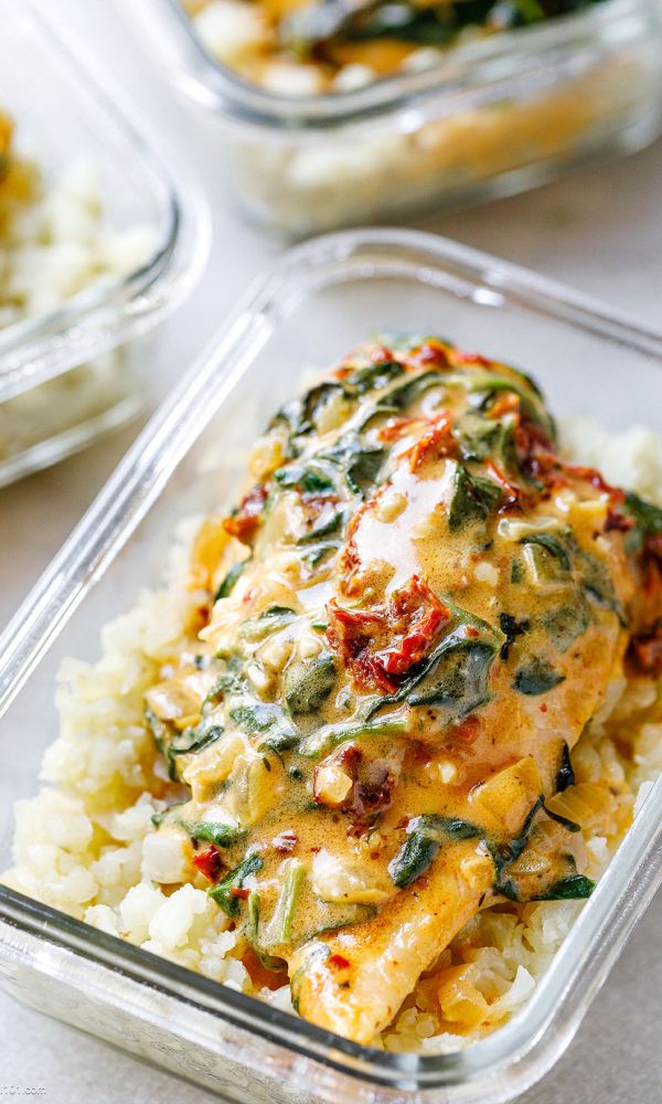 Creamy Tuscan Chicken Meal Prep