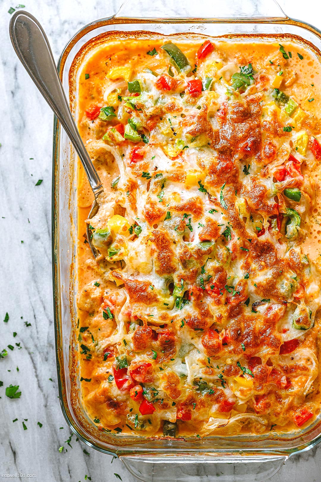 Creamy Baked Fajita Chicken Casserole Recipe – Baked Chicken Casserole ...