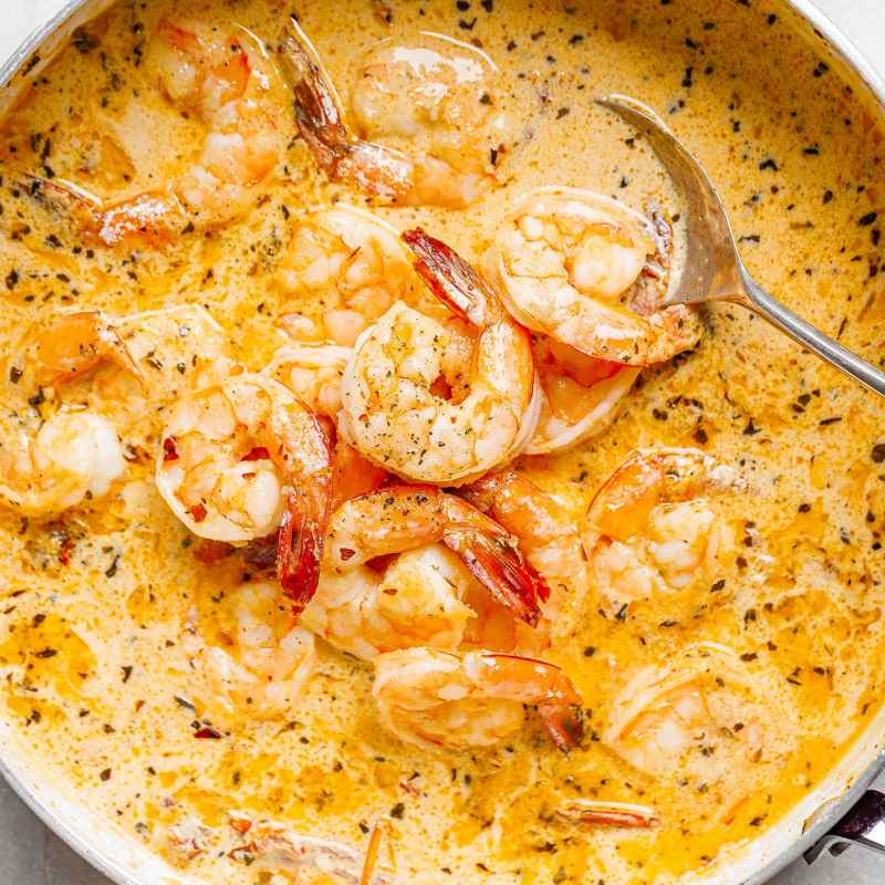 Creamy shrimp on sale