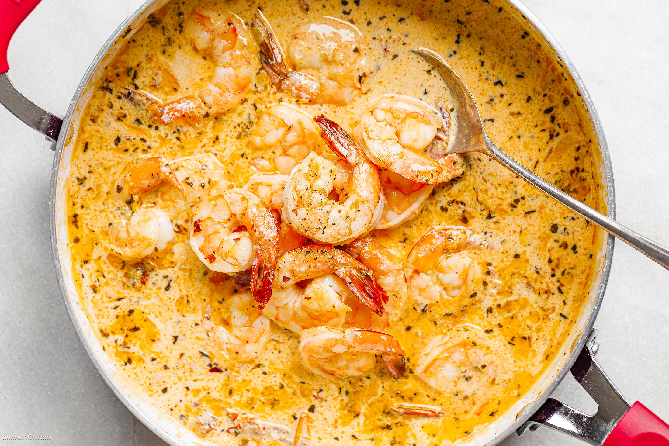 Creamy Garlic Shrimp with Sundried Tomatoes