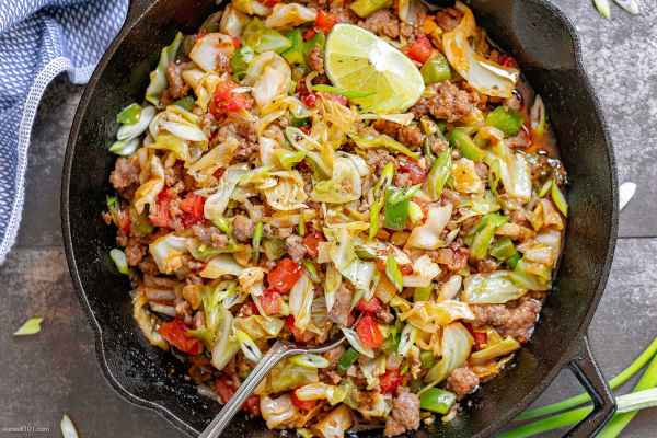 Fried Cabbage with Sausage