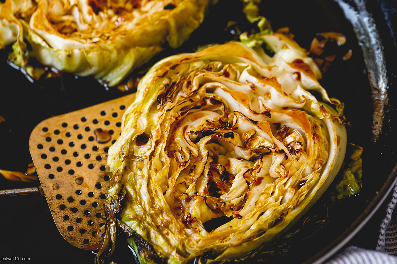 Honey Balsamic Pan-Seared Cabbage Steaks recipe 2