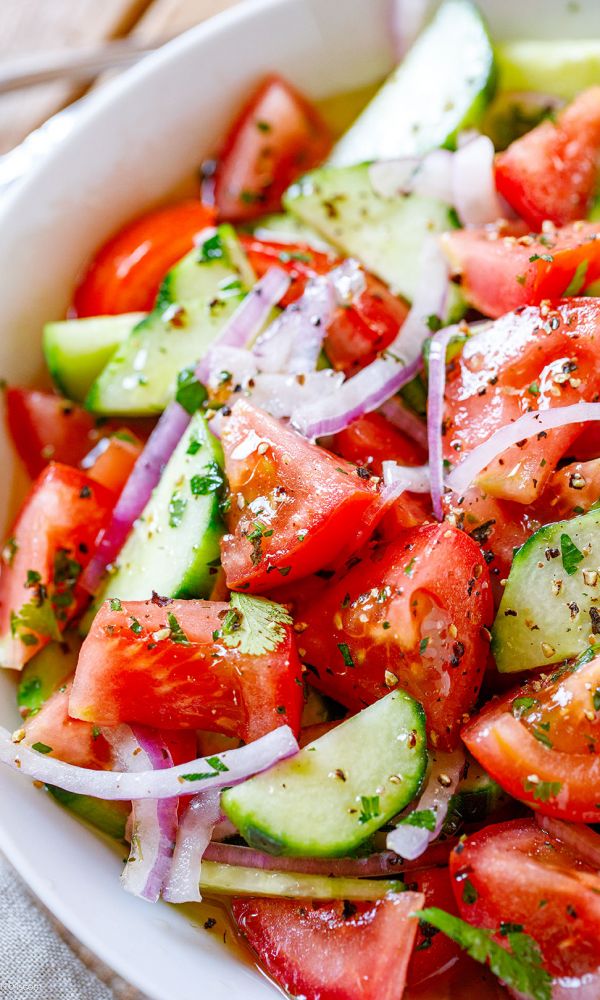 Easy Tomato Cucumber Salad