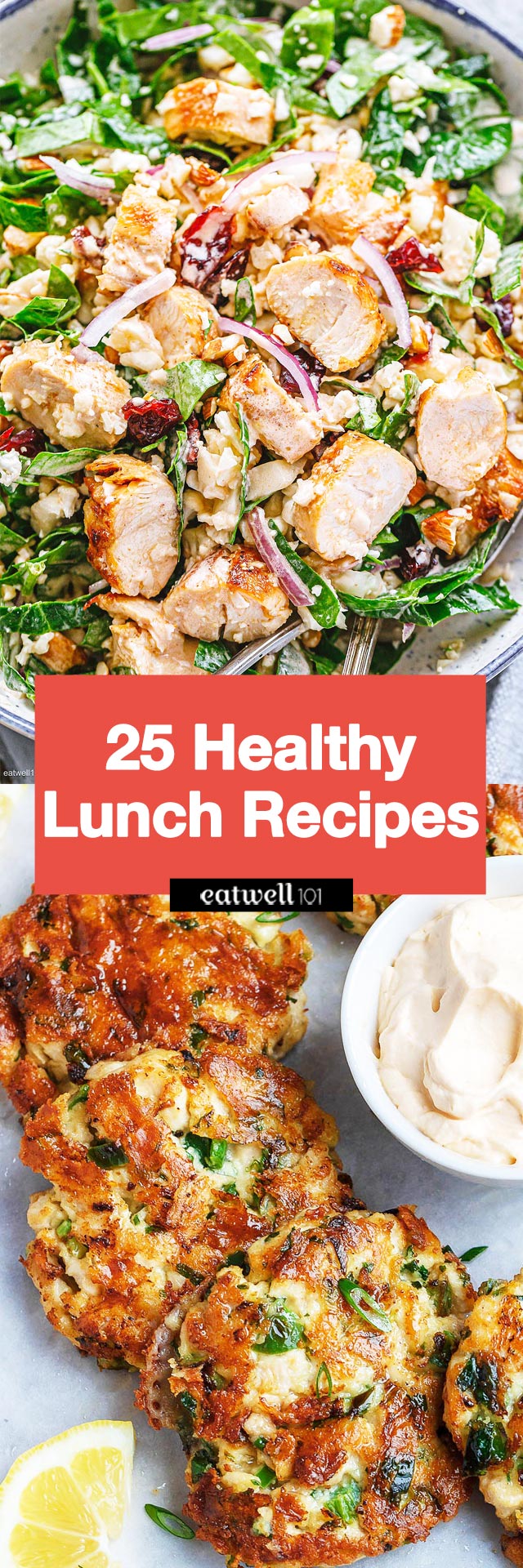Healthy Lunch Recipes: 25 Easy Healthier Meal Ideas for Lunch - 
#lunch #recipes #eatwell101 -  These healthy lunch recipes are delicious, satisfying, and portable. Enjoy!