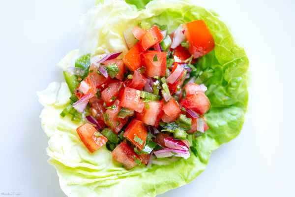 Salsa Chicken Lettuce Wraps