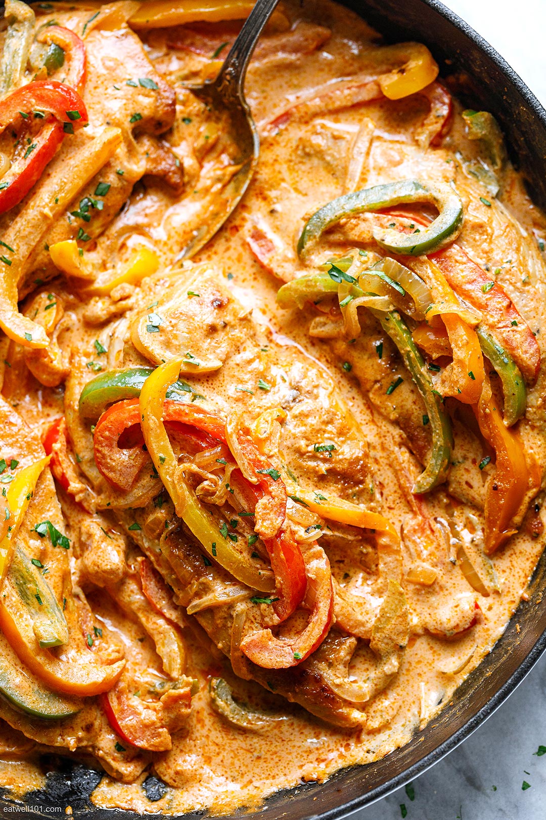 Creamy Chicken Fajita Skillet recipe 1