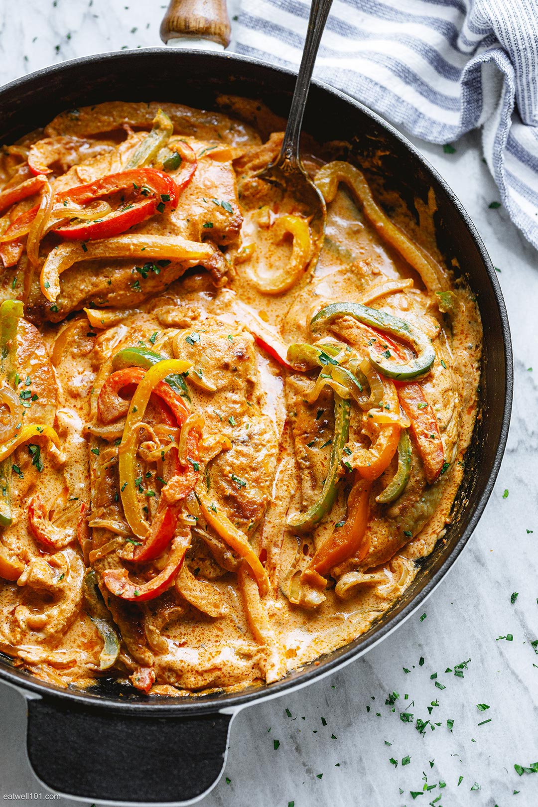 Creamy Chicken Fajita Skillet recipe 4