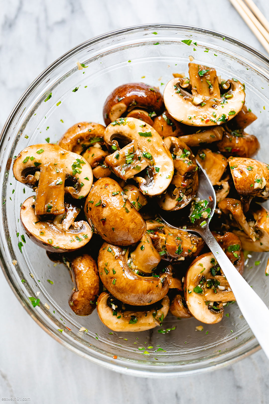 Grilled Garlic Mushroom Skewers 1