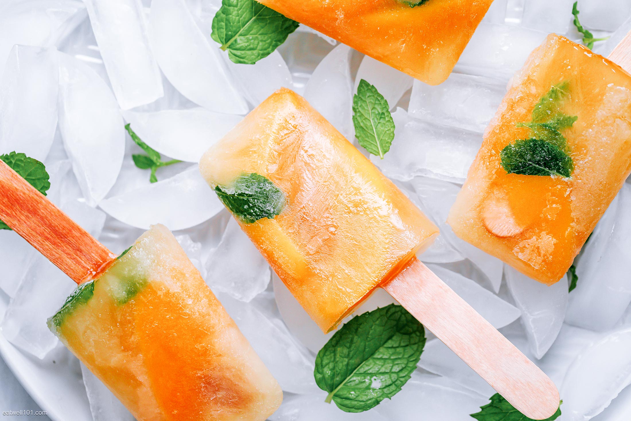 2-Ingredients Peach Popsicles